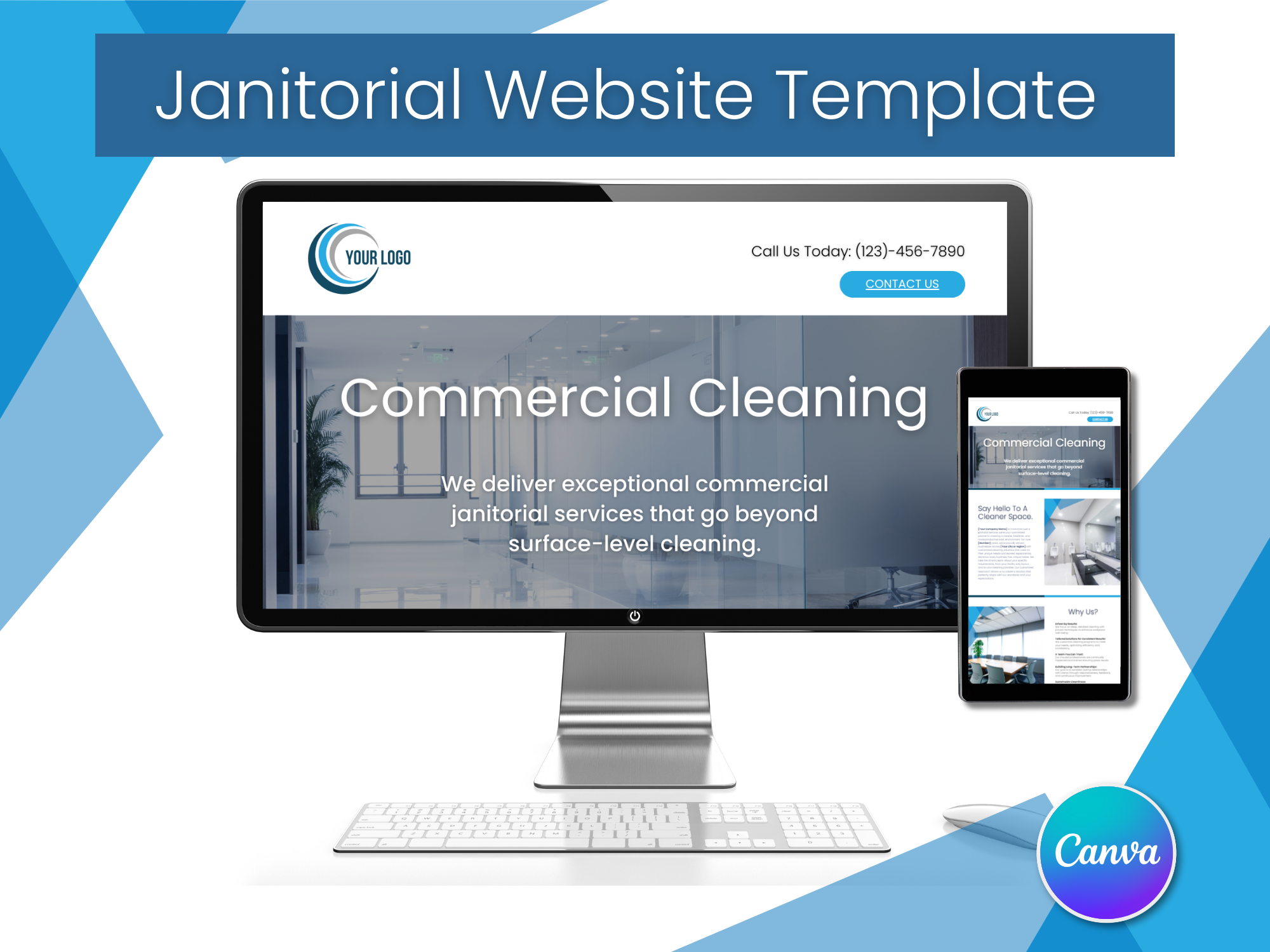 Janitorial Website Template 11 JaniBuilder