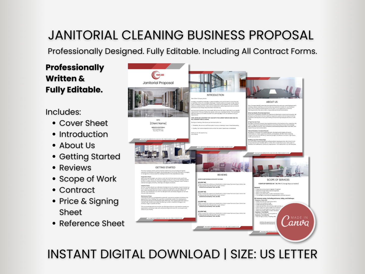 Janitorial Proposal Template 12