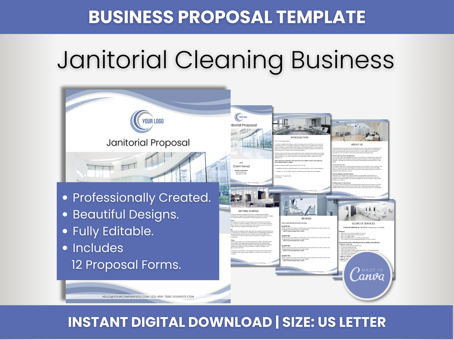 Janitorial Templates Bundle 9