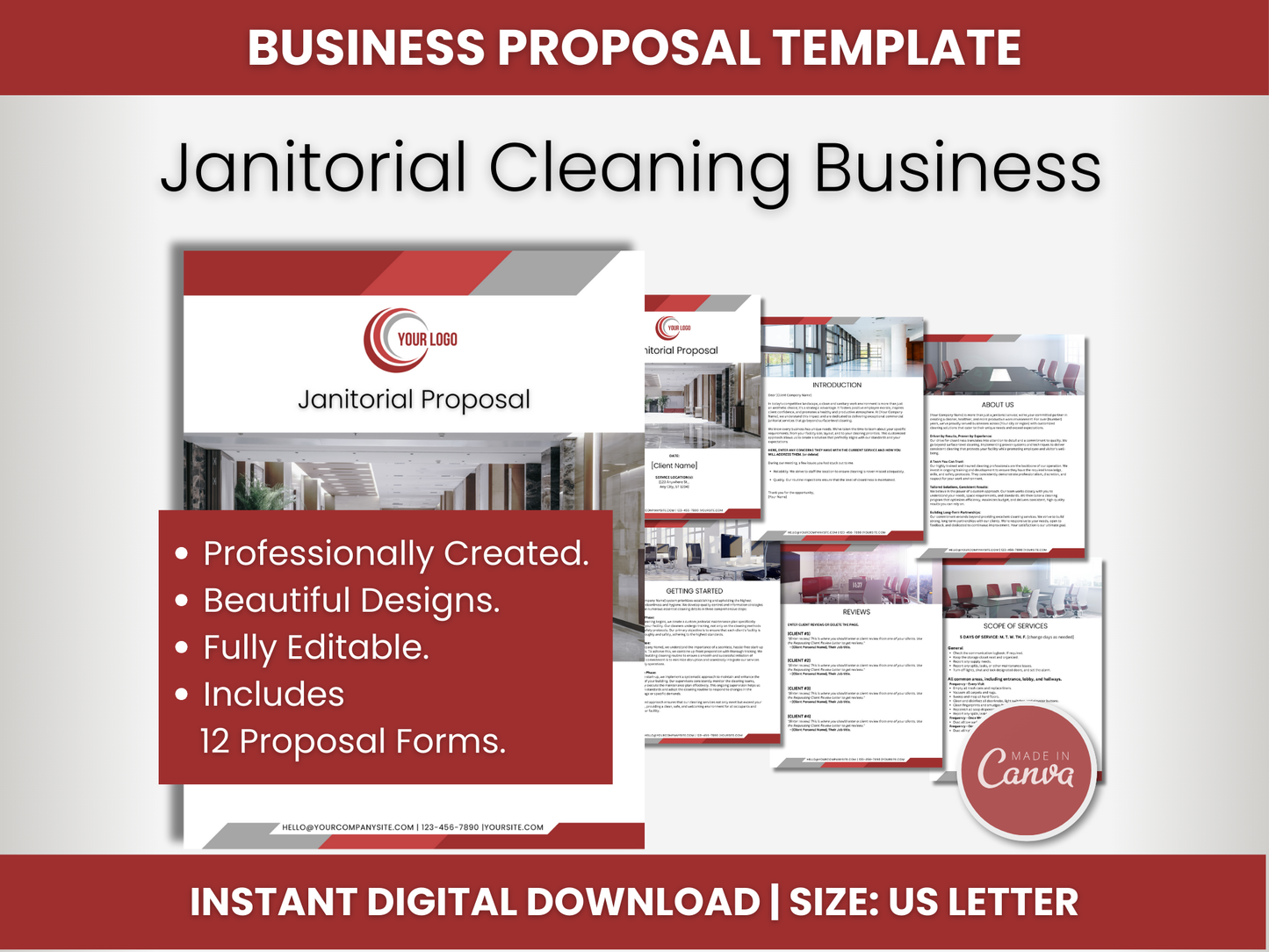 Janitorial Templates Bundle 12