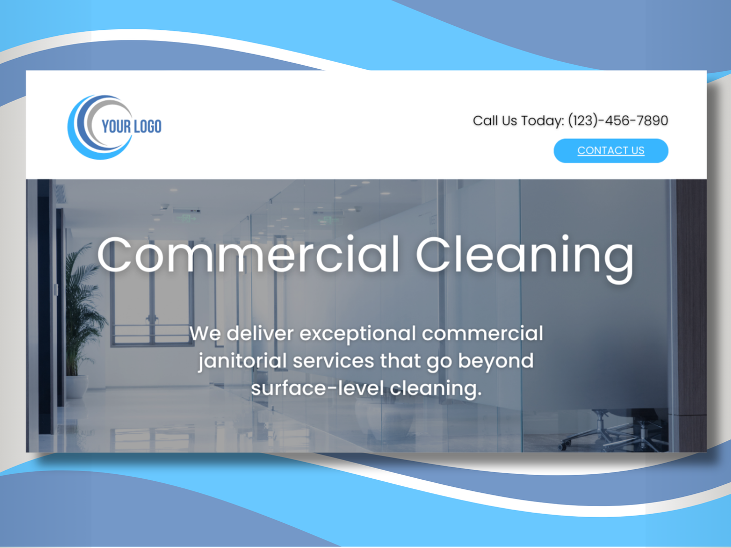 Janitorial Website Template 8