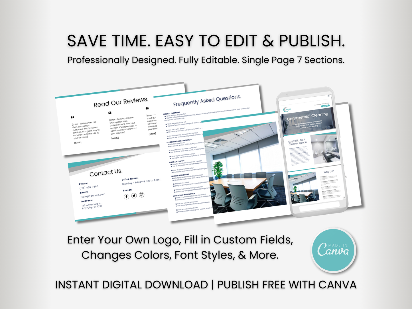 Janitorial Website Template 5