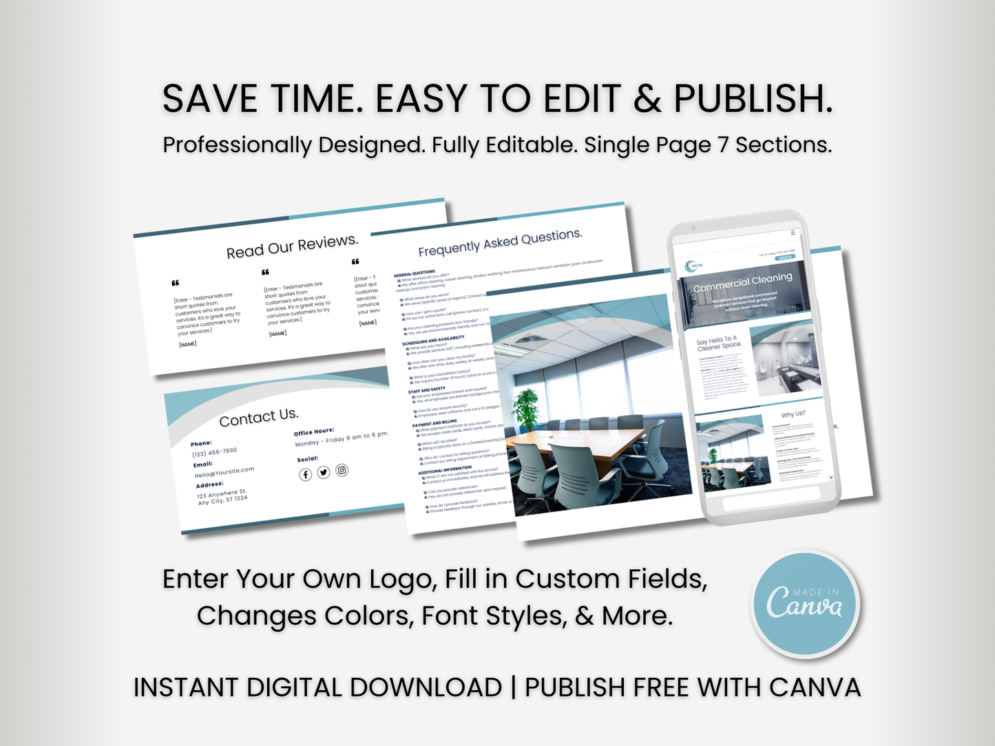 Janitorial Website Template 4