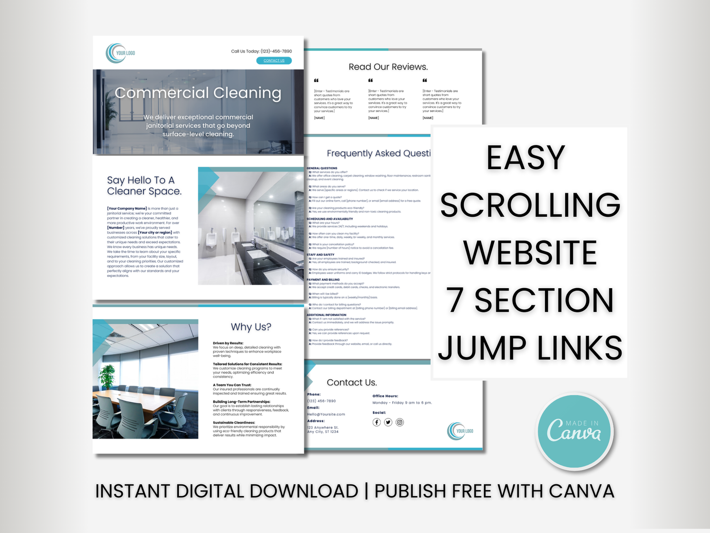 Janitorial Website Template 15
