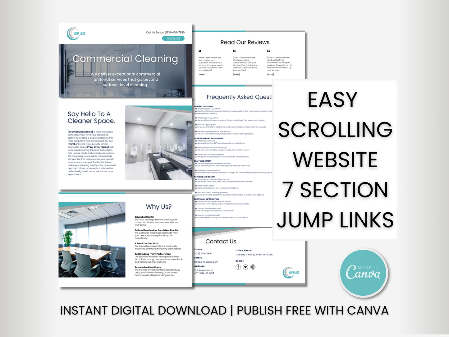 Janitorial Website Template 5
