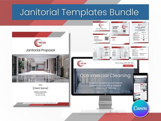 Janitorial Templates Bundle 12