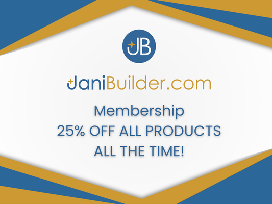 JaniBuilder Membership 25% Off All The Time!