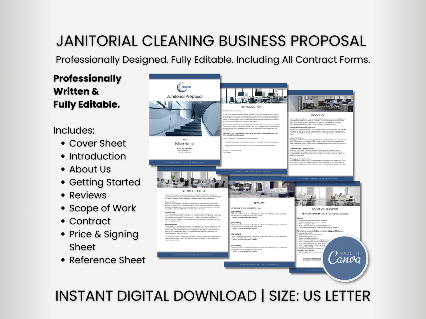 Janitorial Proposal Template 3