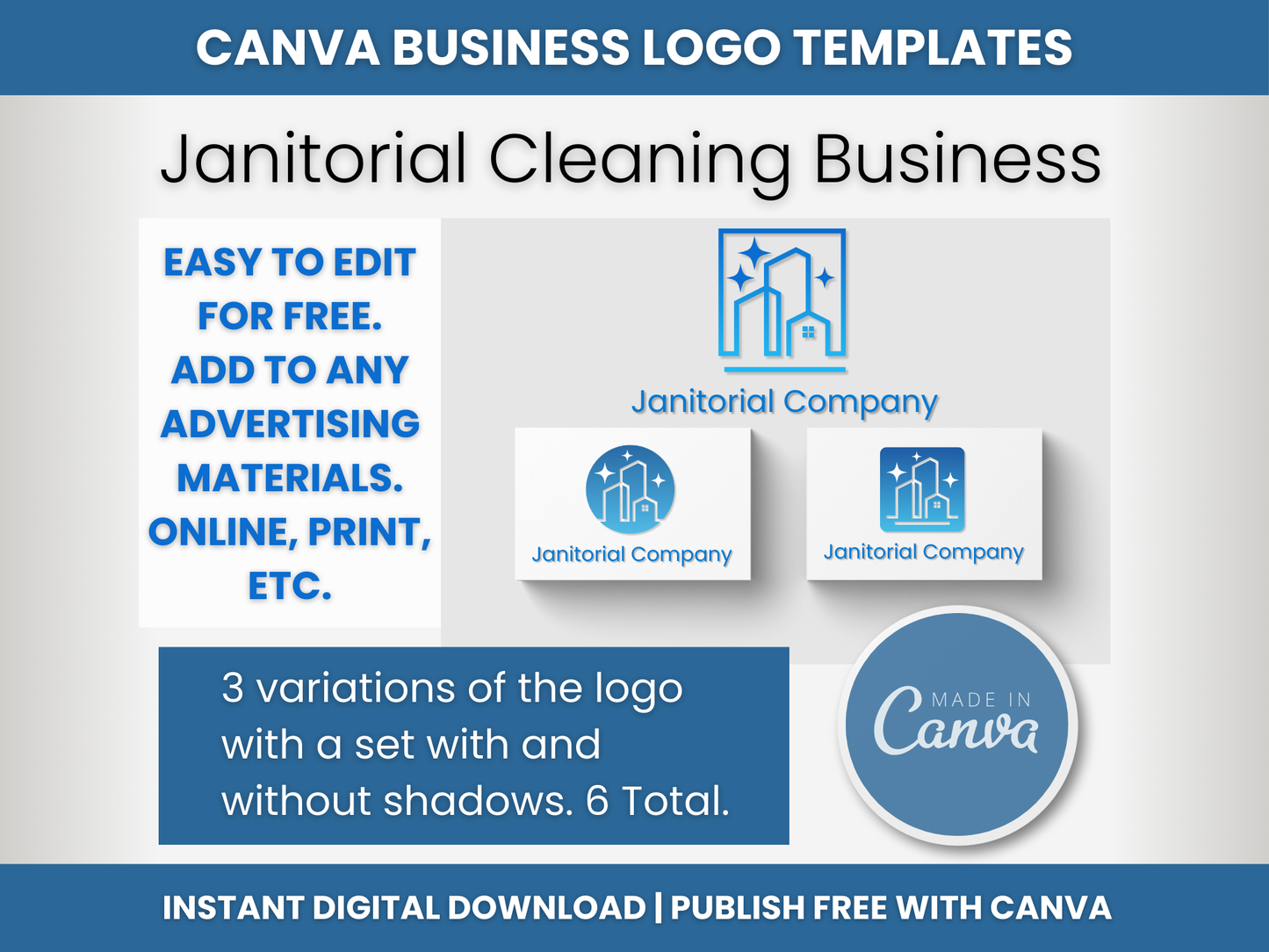 2 Janitorial Logo Templates