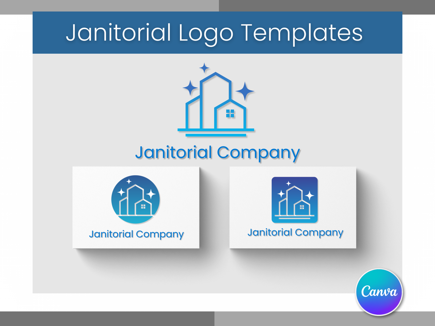 3 Janitorial Logo Templates