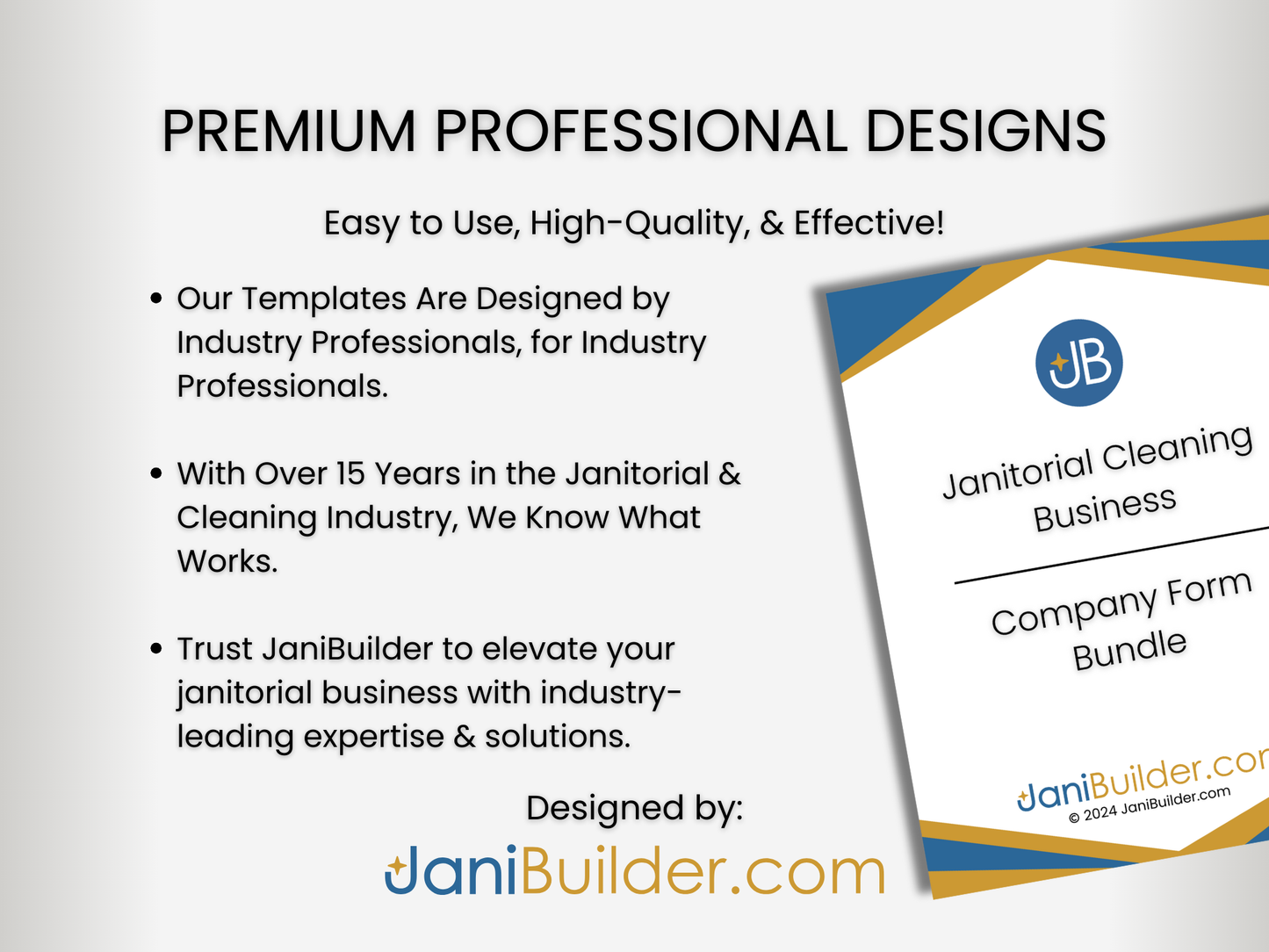 65+ Page Janitorial Business Forms Bundle