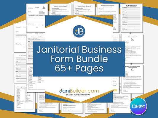 65+ Page Janitorial Business Forms Bundle