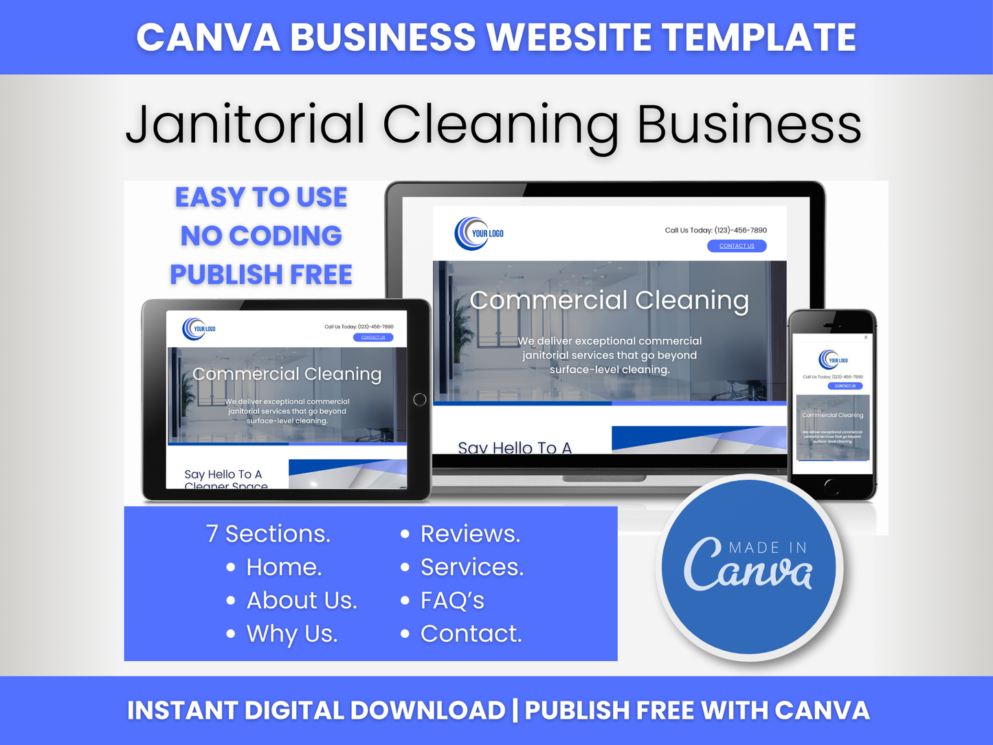 Janitorial Website Template 1