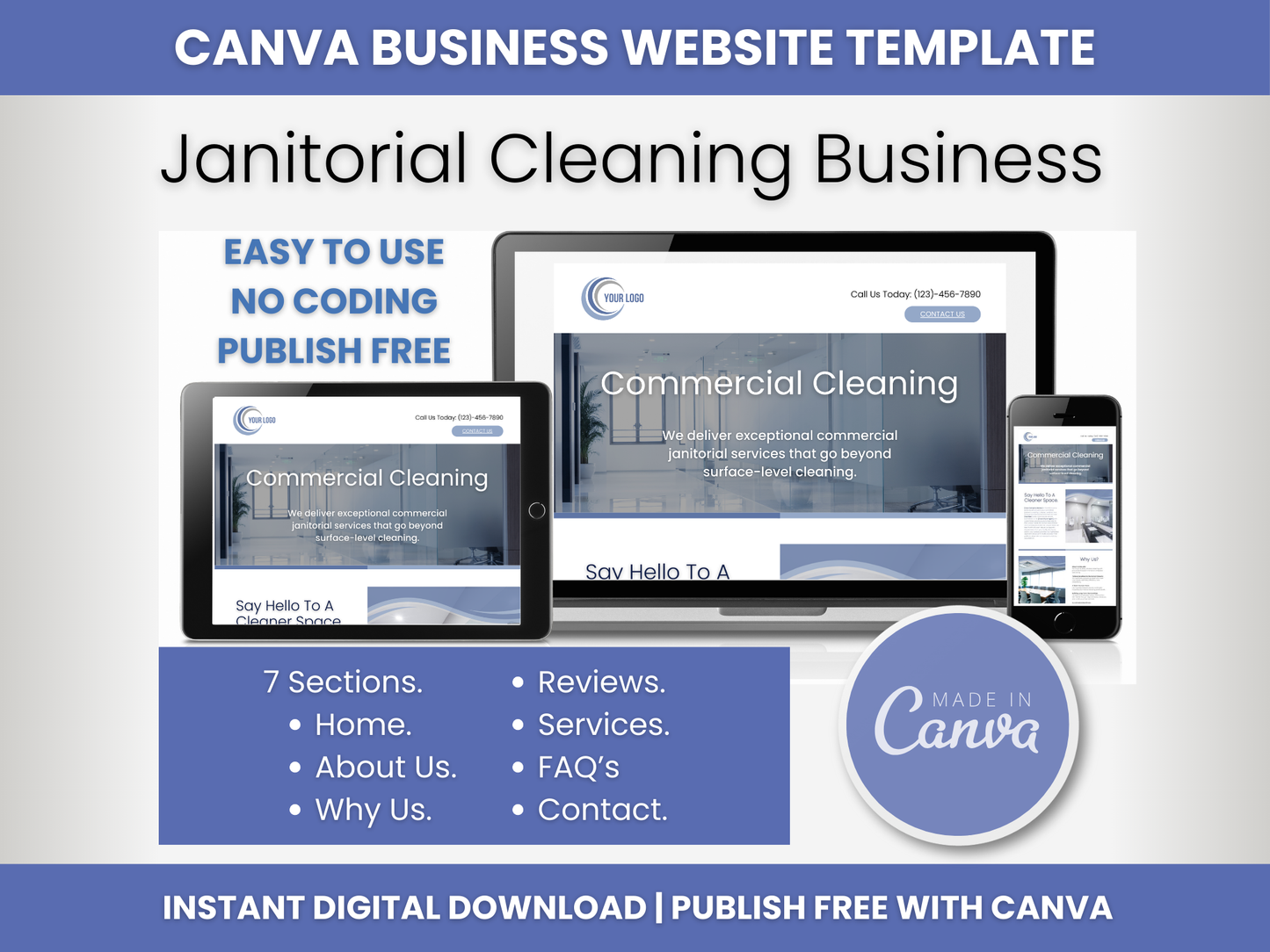 Janitorial Website Template 9