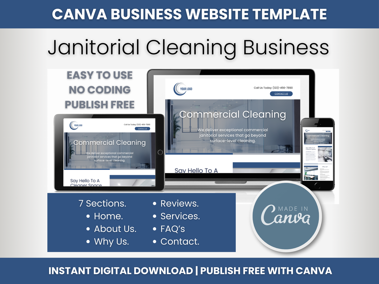 Janitorial Website Template 3