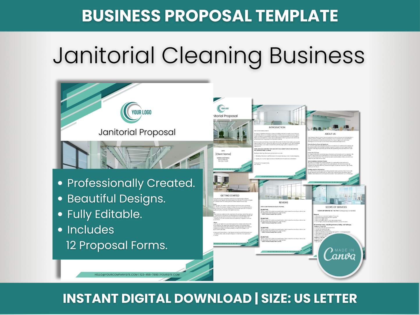 Janitorial Templates Bundle 7