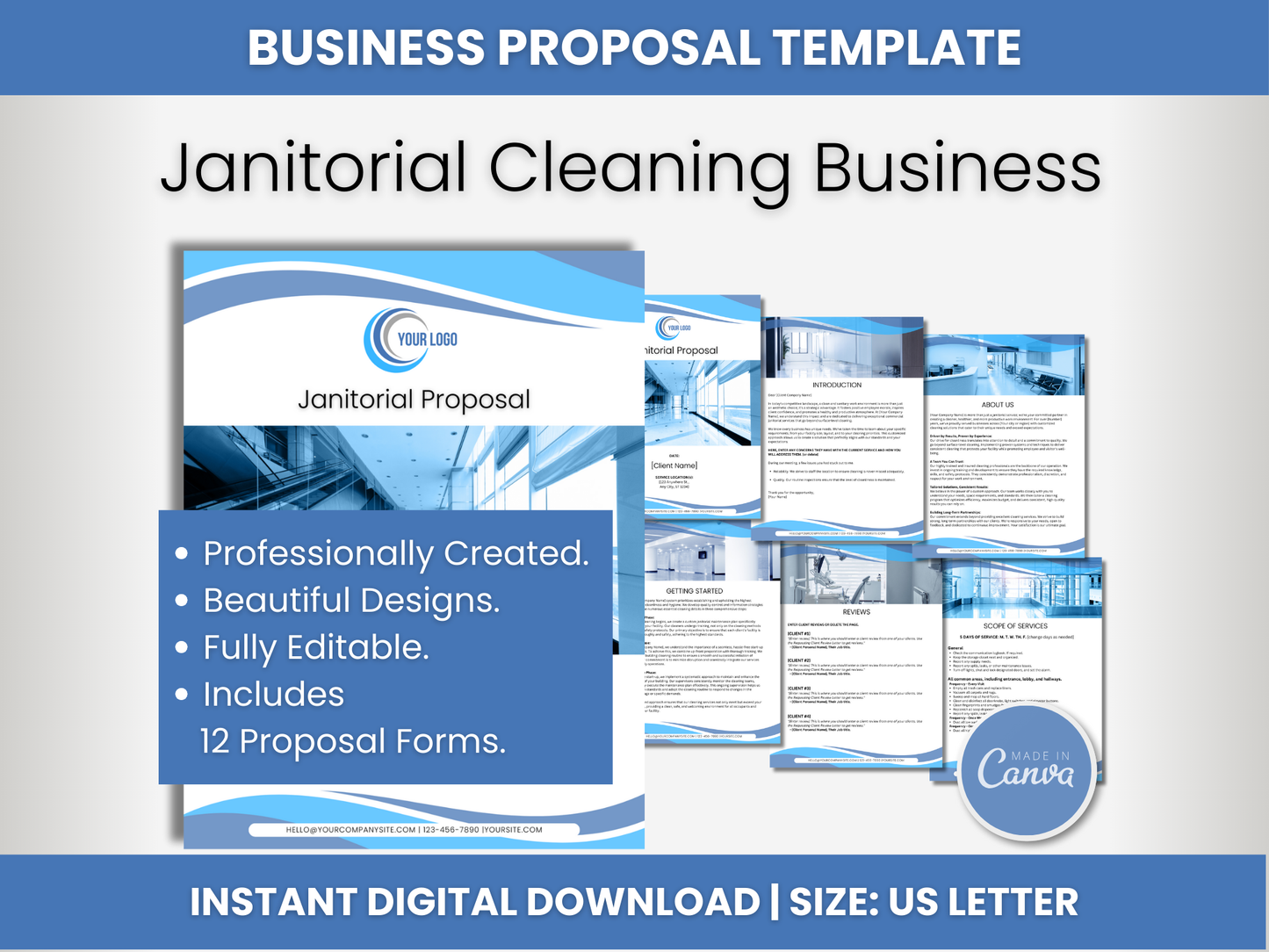 Janitorial Templates Bundle 8