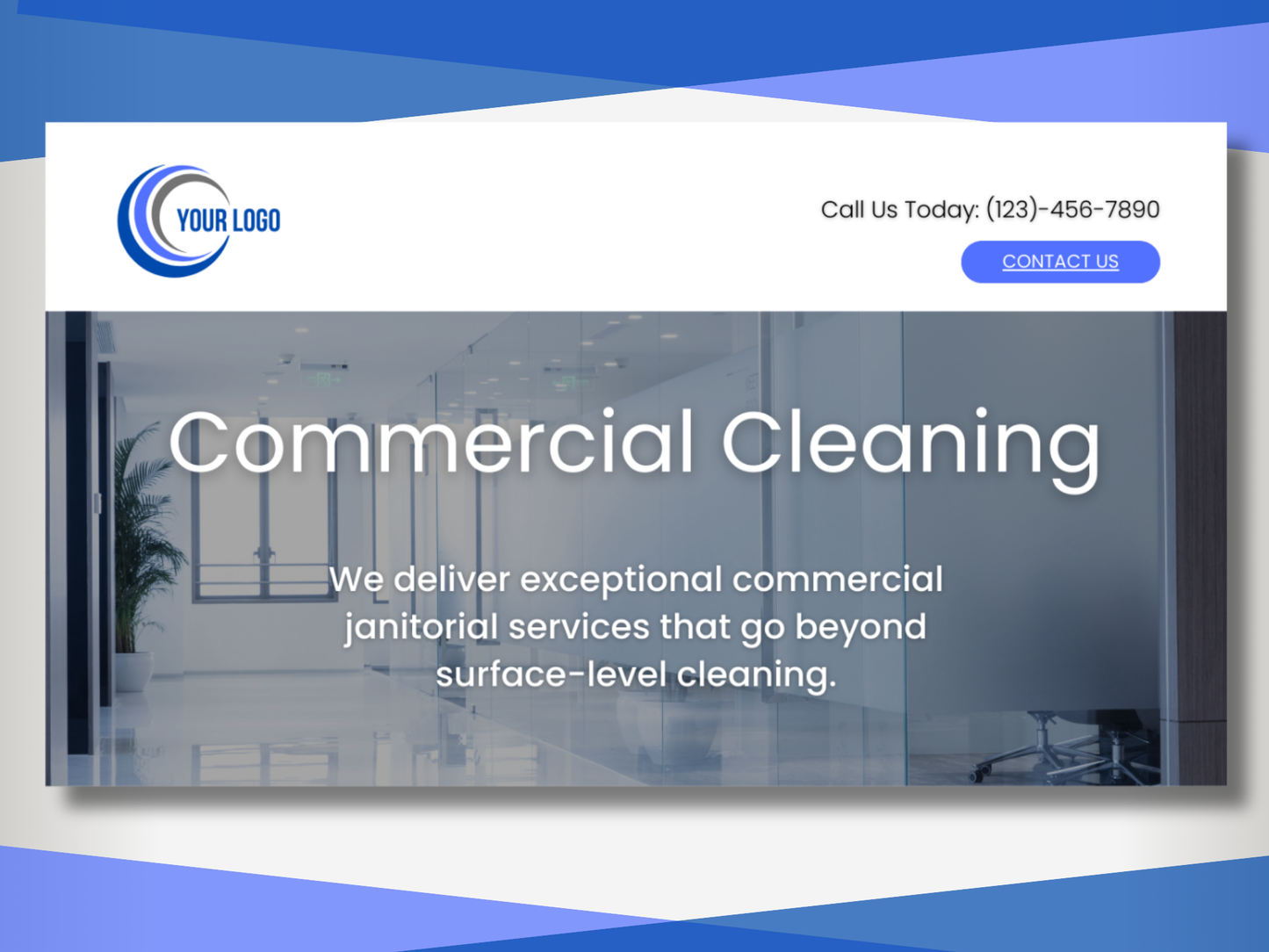 Janitorial Website Template 1