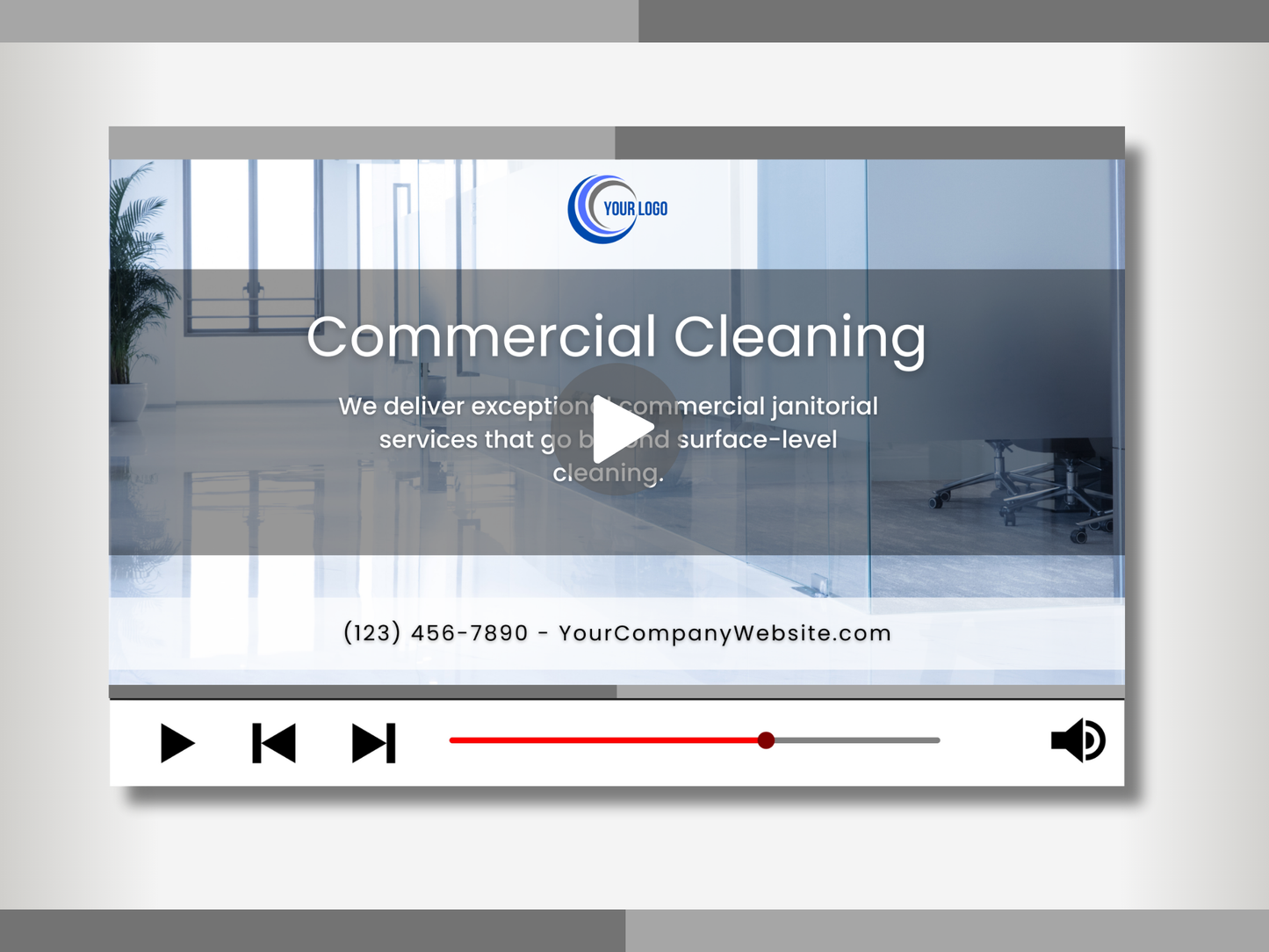 Janitorial Promo Video Template